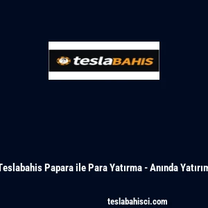 Teslabahis Papara ile Para Yatırma - Anında Yatırım
